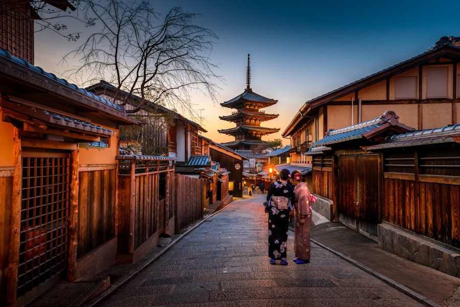 Traditional street in Kyoto