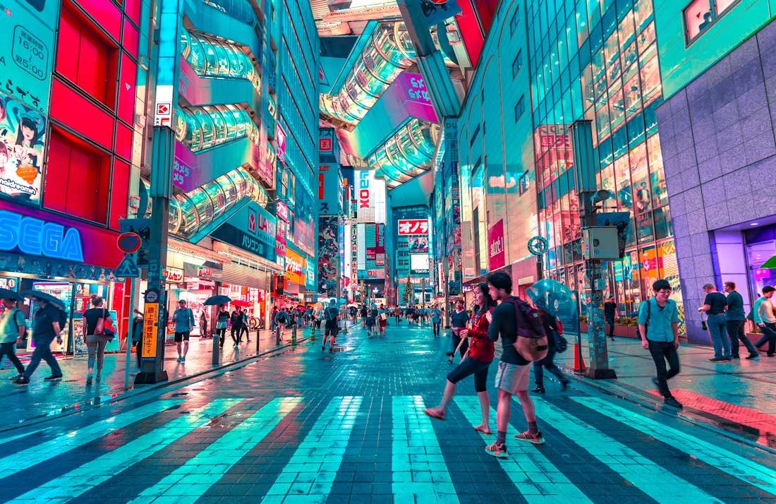 Tokyo skyline at dusk